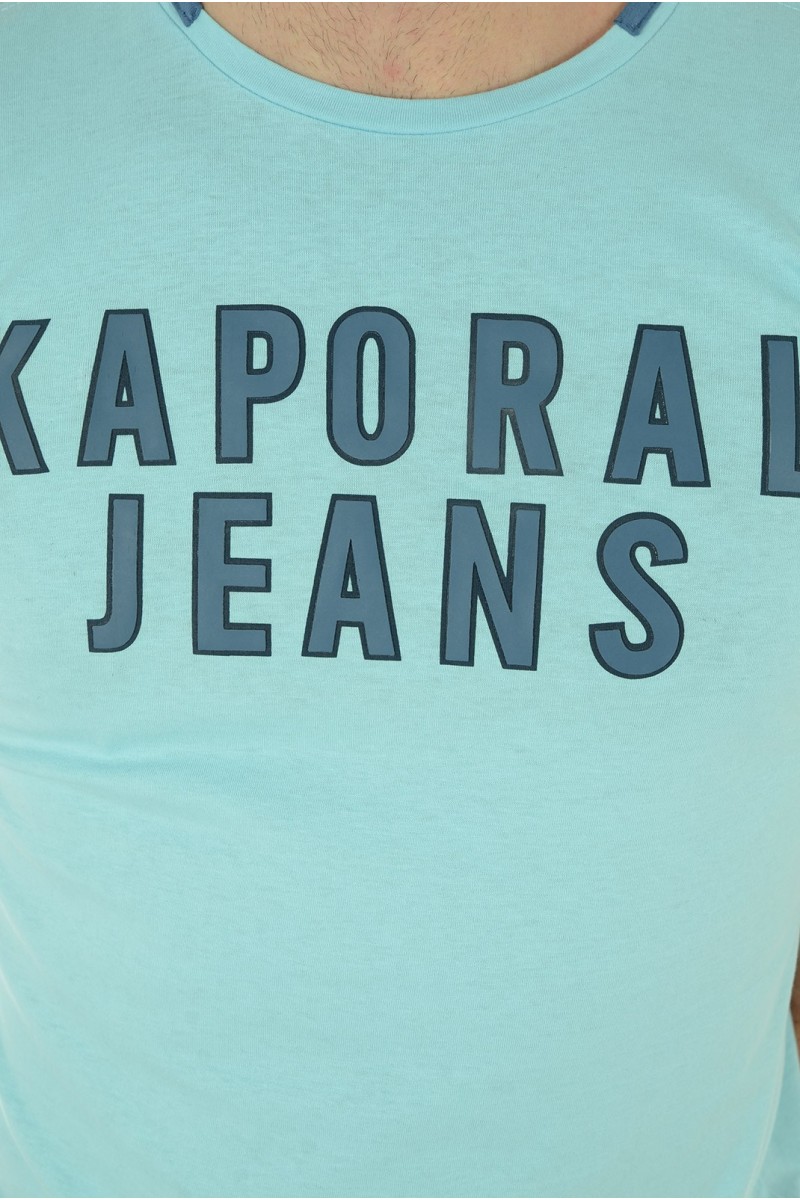 Tee shirt manches courtes Homme Kaporal HOOPY M11 Bleu ciel