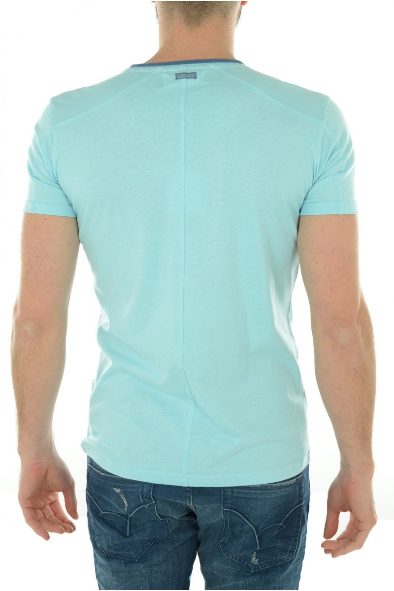 Tee shirt manches courtes Homme Kaporal HOOPY M11 Bleu ciel