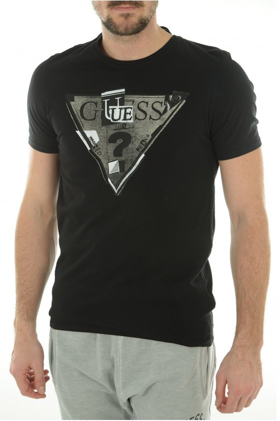 Tee shirt Guess Homme manches courtes M44I18I3Z00 Noir 