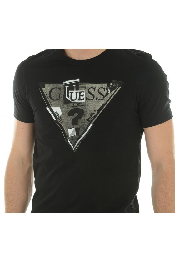 Tee shirt Guess Homme manches courtes M44I18I3Z00 Noir 