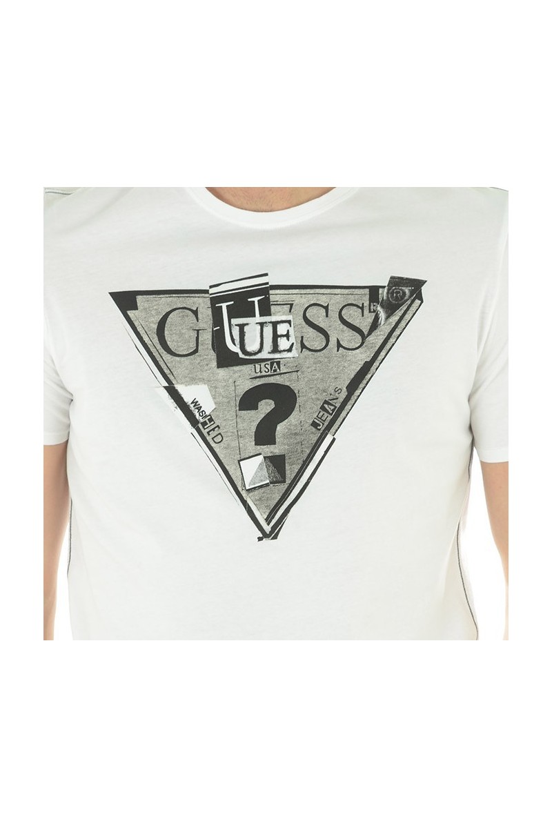 Tee shirt Guess Homme manches courtes M44I18I3Z00 Blanc