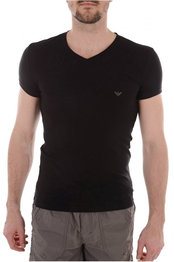 Tee shirt Emporio Armani Homme manches courtes 5P745 Noir