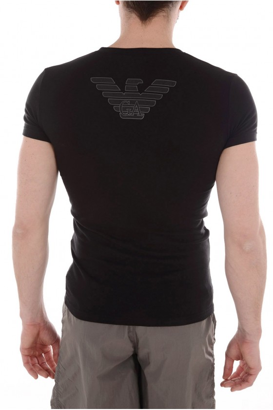 Tee shirt Emporio Armani Homme manches courtes 5P745 Noir