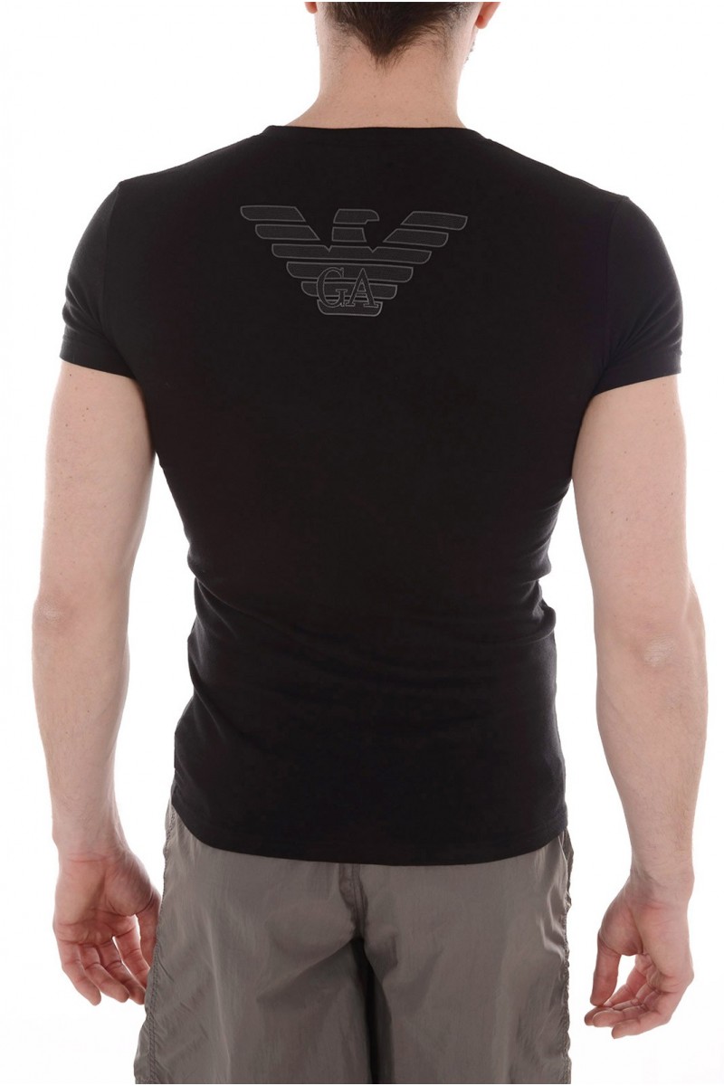 Tee shirt Emporio Armani Homme manches courtes 5P745 Noir