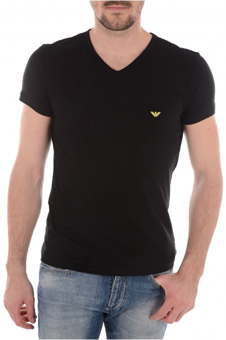 Tee shirt Emporio Armani Homme manches courtes 5P712 Noir