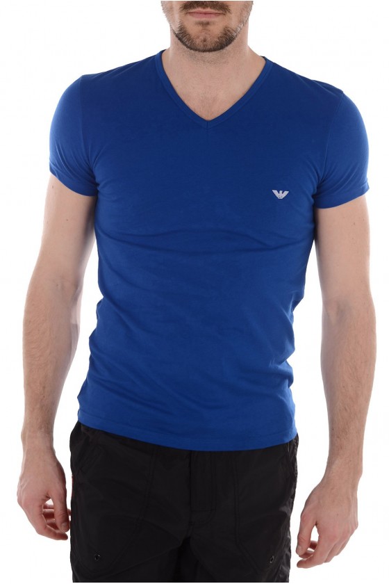 Tee shirt Emporio Armani Homme manches courtes 5P712 03833 Bleu roi