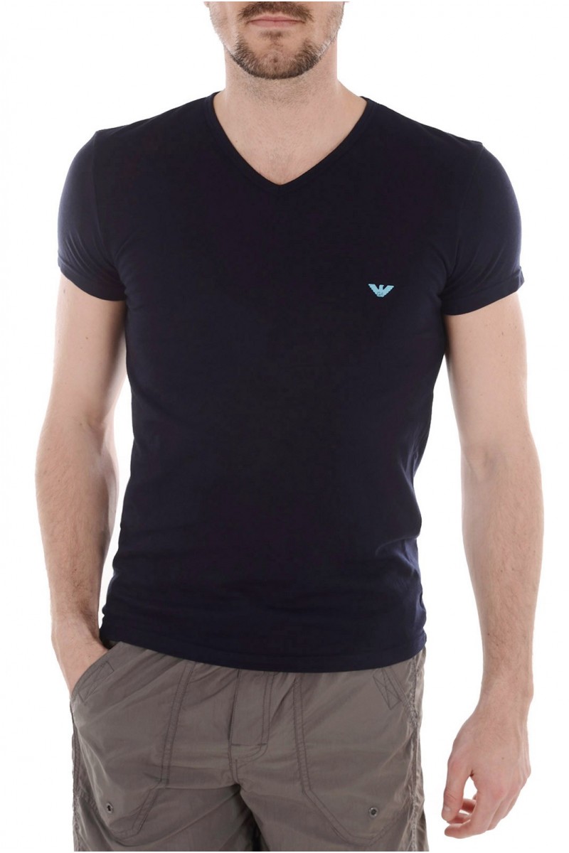 Tee shirt Emporio Armani Homme manches courtes 5P712 00135 Bleu foncé