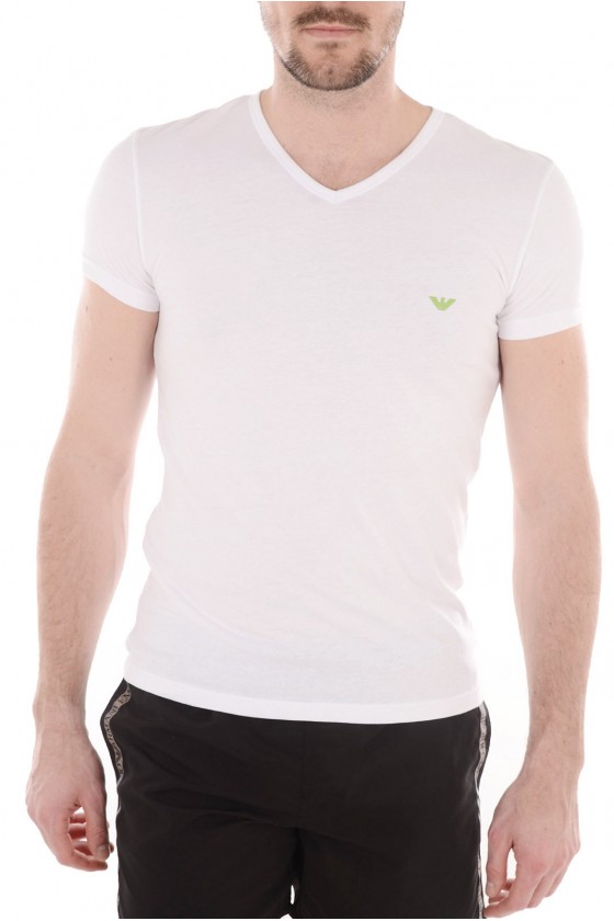 Tee shirt Emporio Armani Homme manches courtes 5P712 Blanc