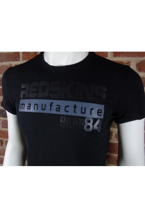 Tee shirt Redskins homme manches courtes LAMBERT CALDER NOIR