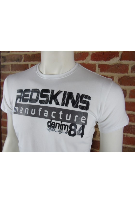 Tee shirt Redskins homme manches courtes LAMBERT CALDER BLANC