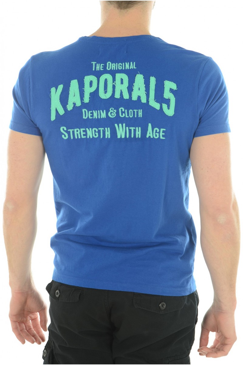 Tee shirt KAPORAL homme manches courtes KORP Bleu roi