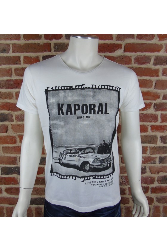 Tee shirt Kaporal Homme manches courtes KURT Blanc