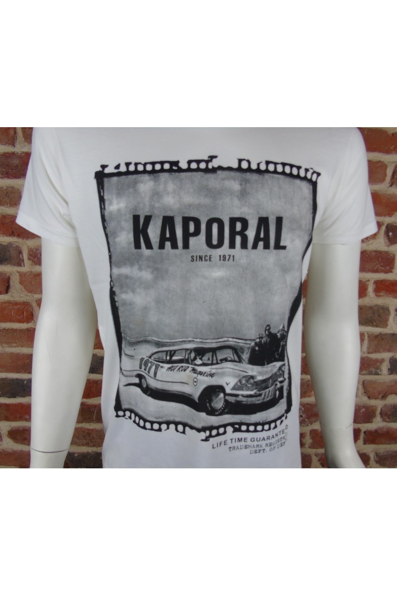 Tee shirt Kaporal Homme manches courtes KURT Blanc