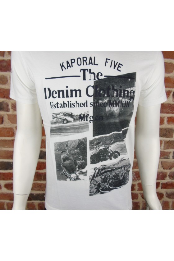 Tee shirt KAPORAL Homme manches courtes LINK Blanc