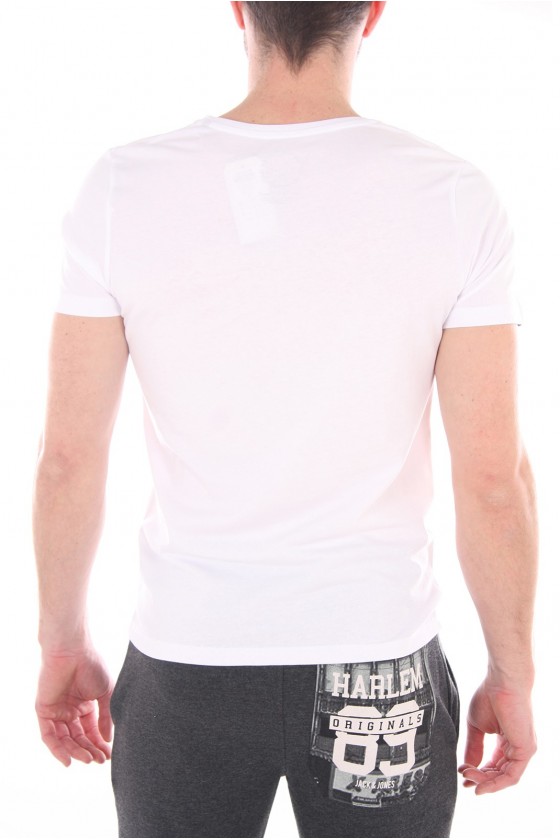 Tee shirt JACK & JONES Homme LOVE TEE CREW NECK Blanc