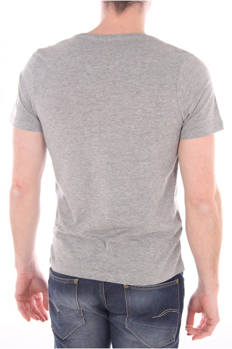 Tee shirt JACK & JONES Homme LOVE TEE CREW NECK Gris