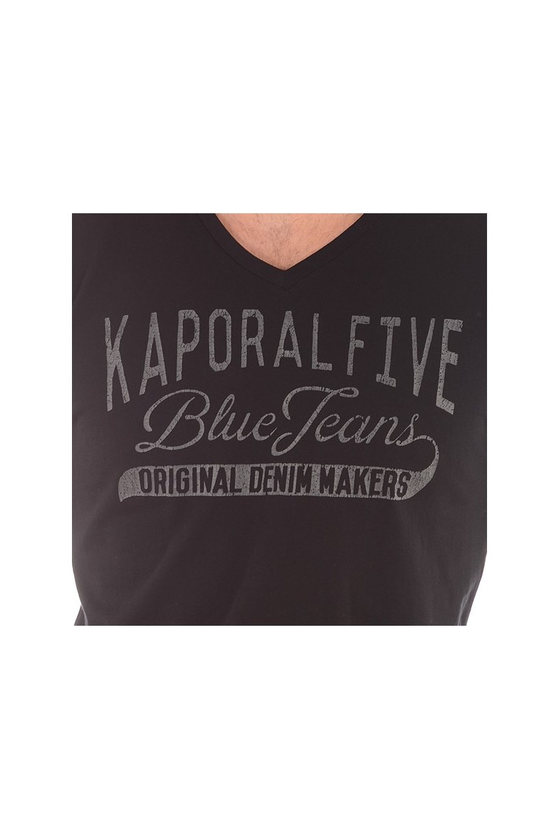 Tee shirt KAPORAL Homme manches courtes ZUPAM Noir