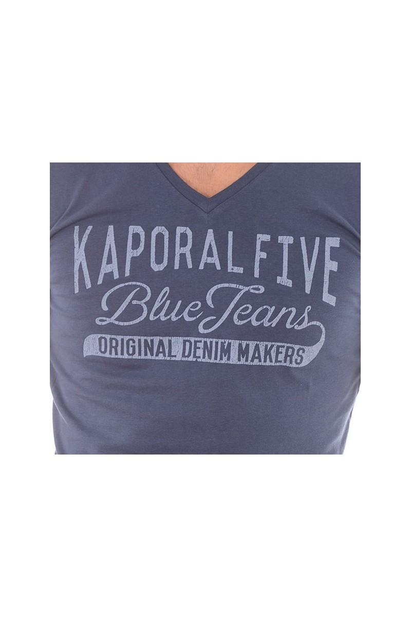 Tee shirt KAPORAL Homme manches courtes ZUPAM Bleu