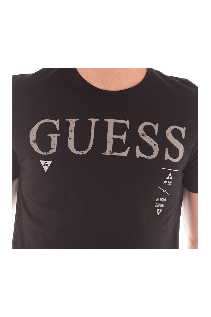 Tee shirt Guess manches courtes homme M53I05 Noir