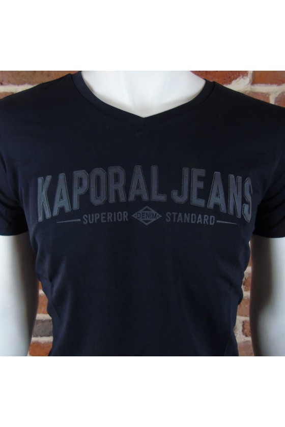 Tee shirt KAPORAL Homme manches courtes MOBO Noir