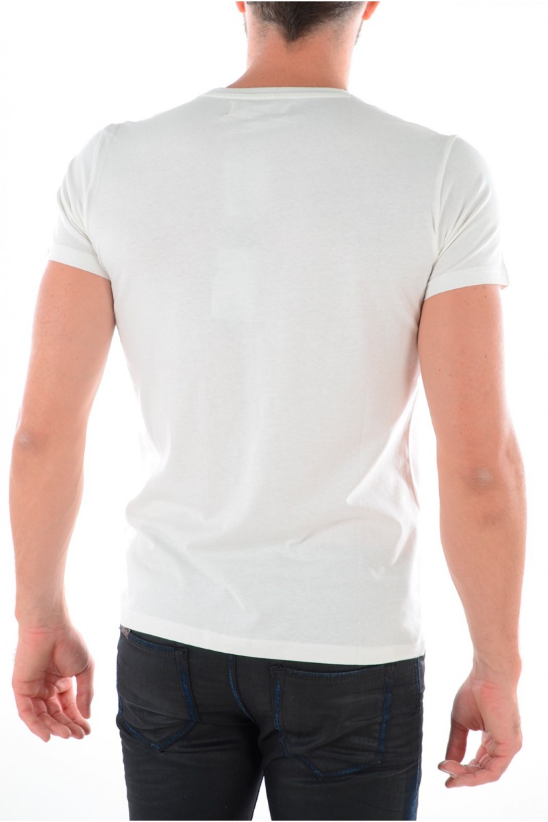 TEE SHIRT KAPORAL HOMME MANCHES COURTES OUBLY BLANC