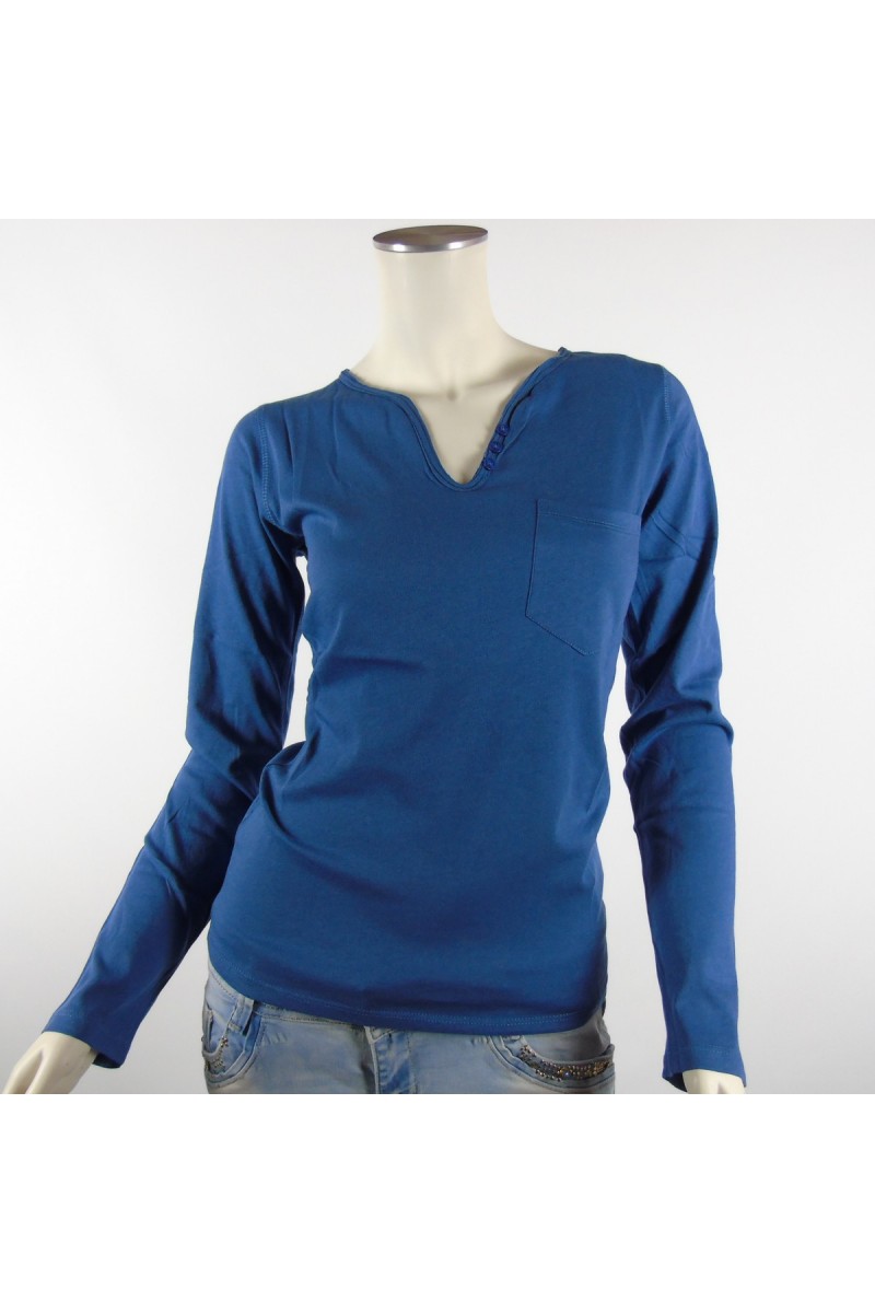 Tee shirt KAPORAL Femme manches longues PYSON bleu