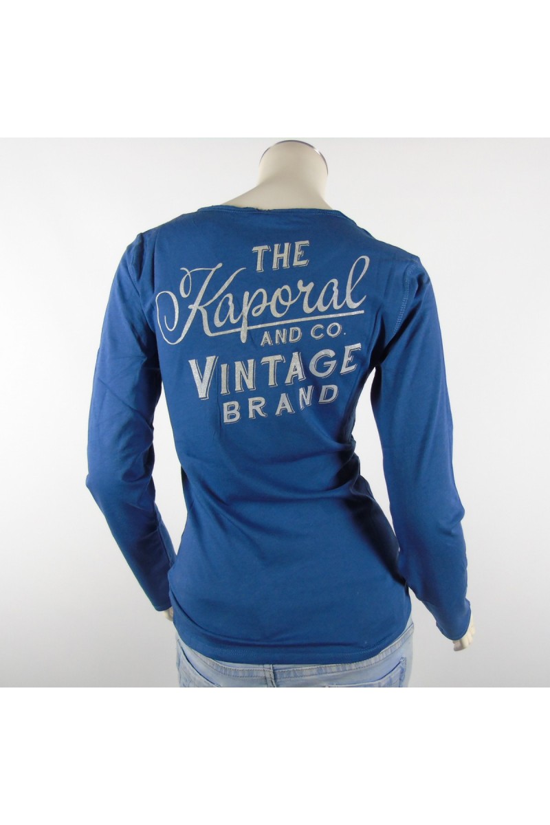 Tee shirt KAPORAL Femme manches longues PYSON bleu