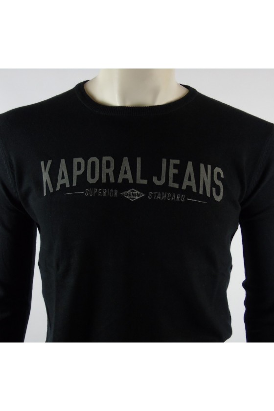 Pull fin Kaporal Homme Logoté Wipo noir