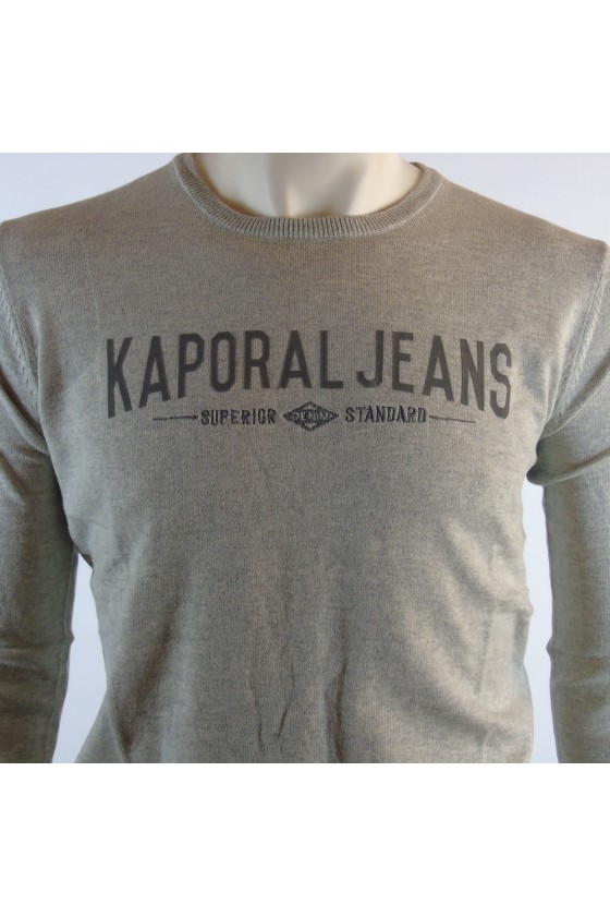 Pull fin Kaporal Homme Logoté Wipo Gris