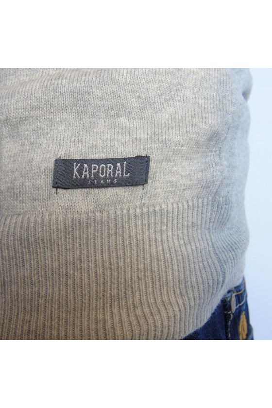 Pull fin Kaporal Homme Logoté Wipo Gris