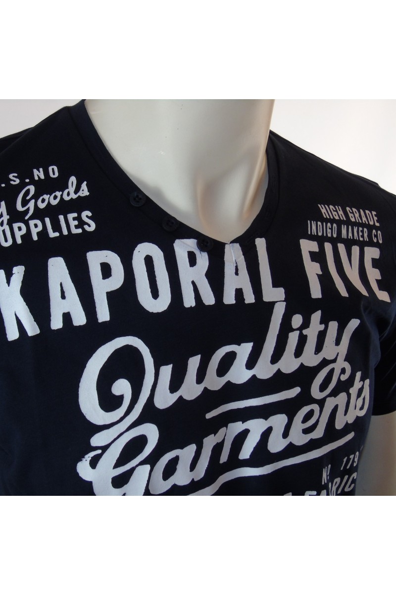 Tee shirt Kaporal Homme manches courtes FAZZ bleu