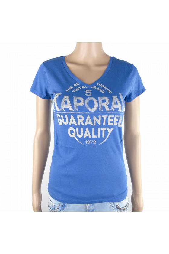 Tee shirt Kaporal Femme manches courtes PALME Bleu