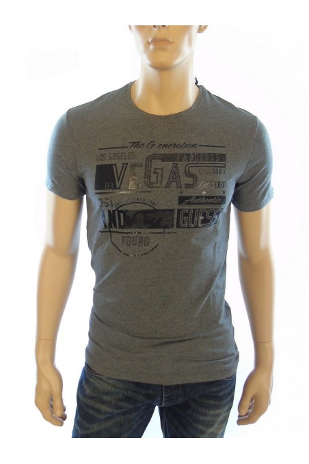 Tee shirt Guess Homme manches courtes M53I29 Gris