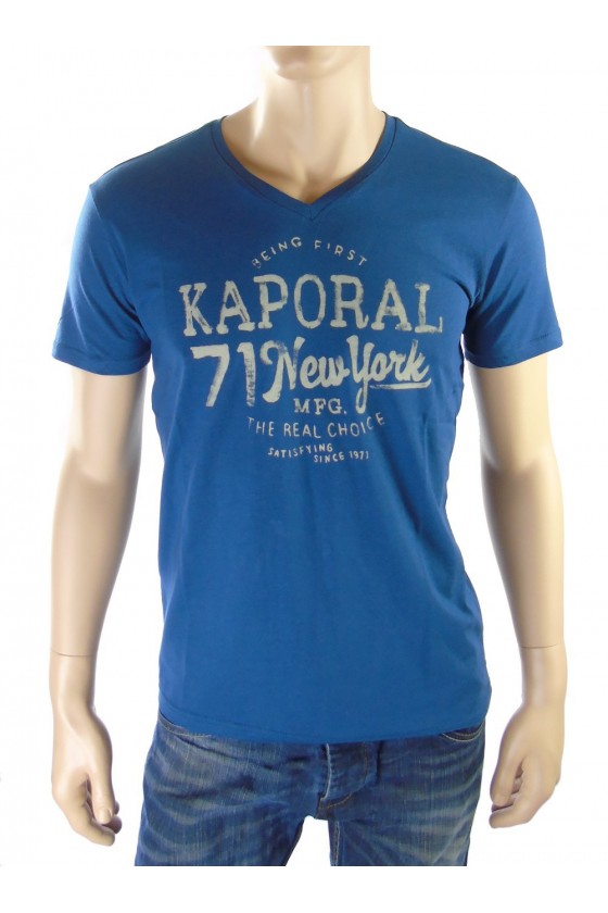 Tee shirt kaporal 5 Homme manches courtes LORKY Bleu