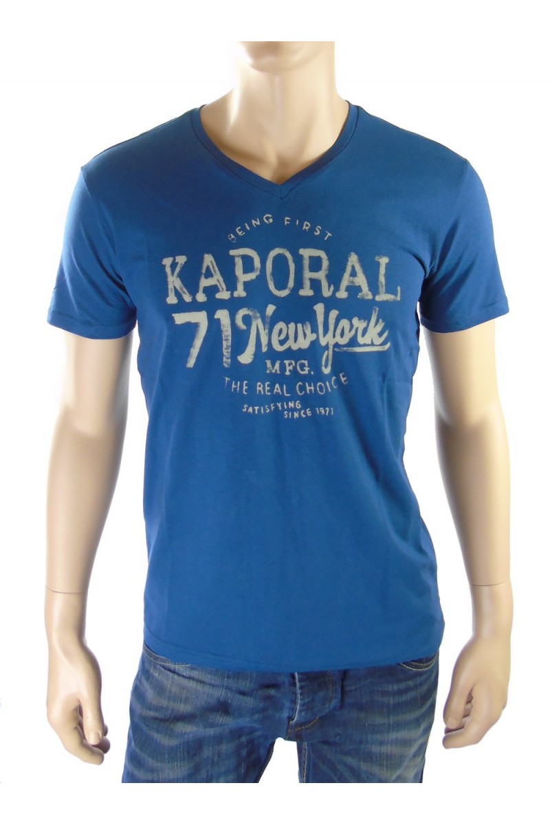 Tee shirt kaporal 5 Homme manches courtes LORKY Bleu