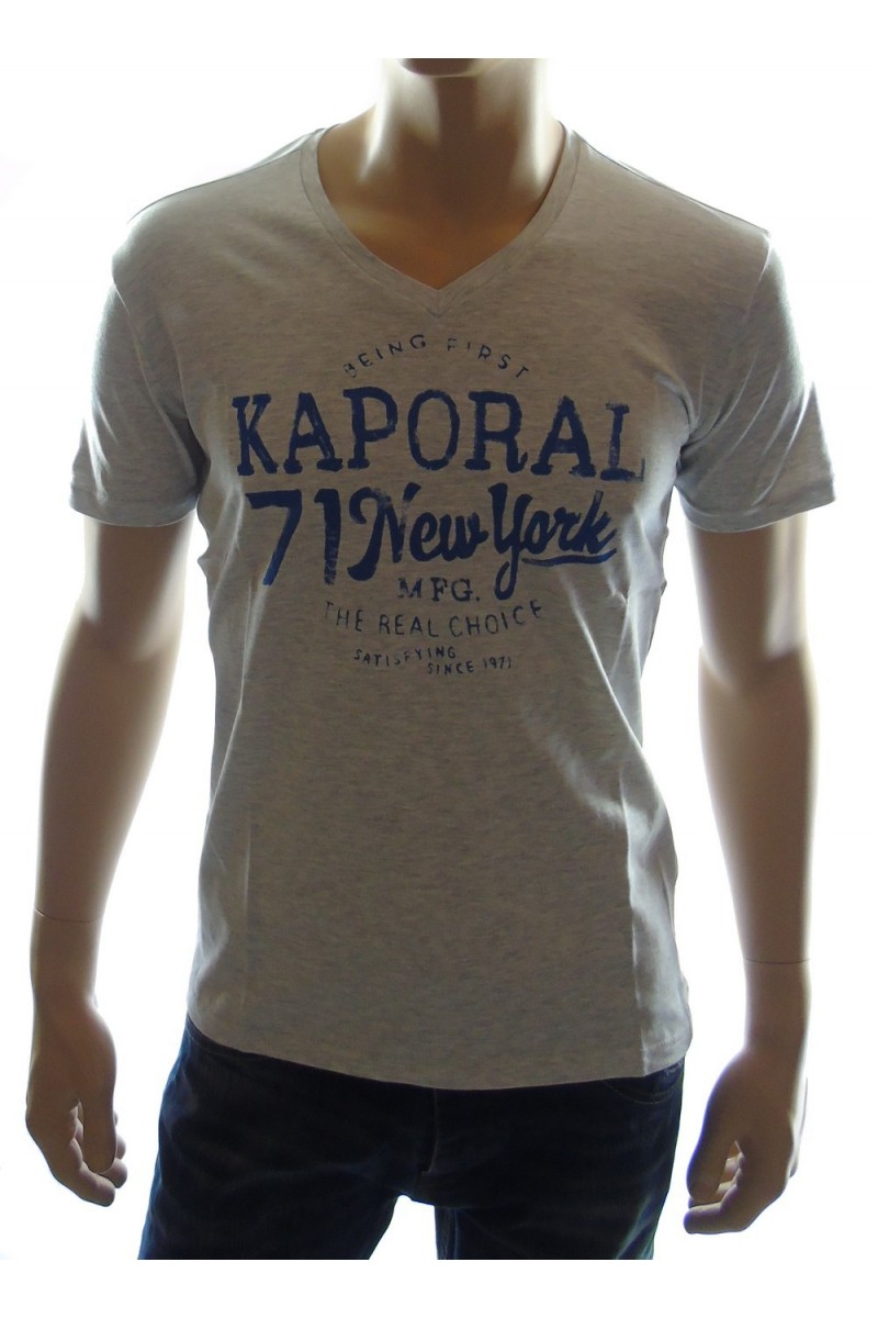 Tee shirt kaporal 5 Homme manches courtes LORKY Gris