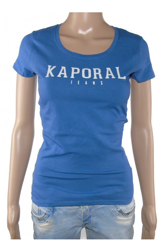 Tee shirt kaporal Femme manches courtes PICK Bleu