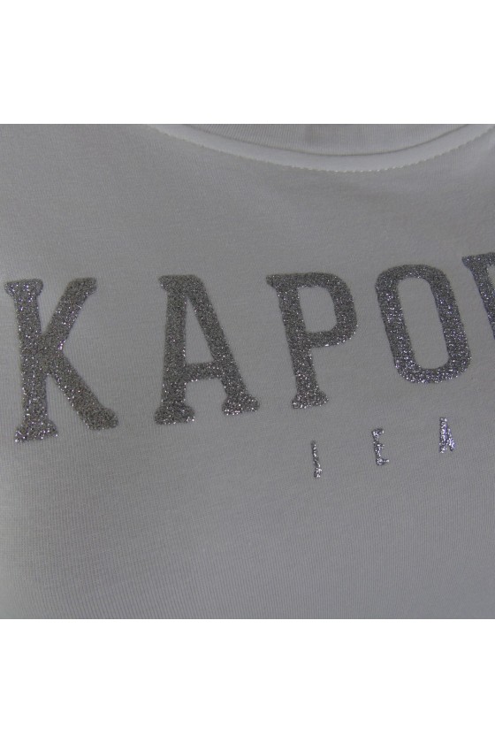 Tee shirt kaporal Femme manches courtes PICK blanc