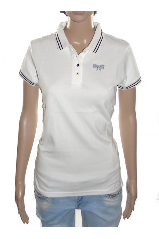 Polo Kaporal Femme manches courtes ROSY blanc