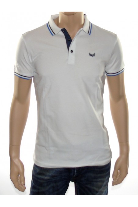 Polo Kaporal Homme manches courtes BASOC blanc