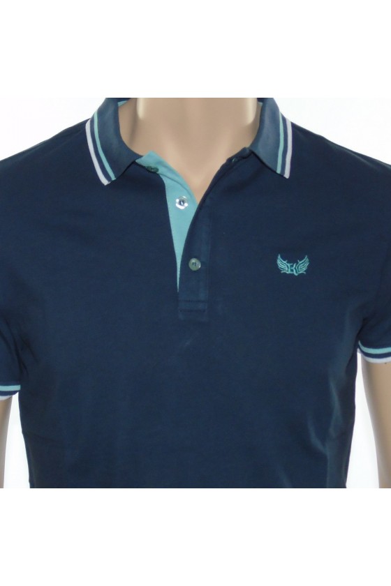 Polo Kaporal Homme manches courtes BASOC Bleu