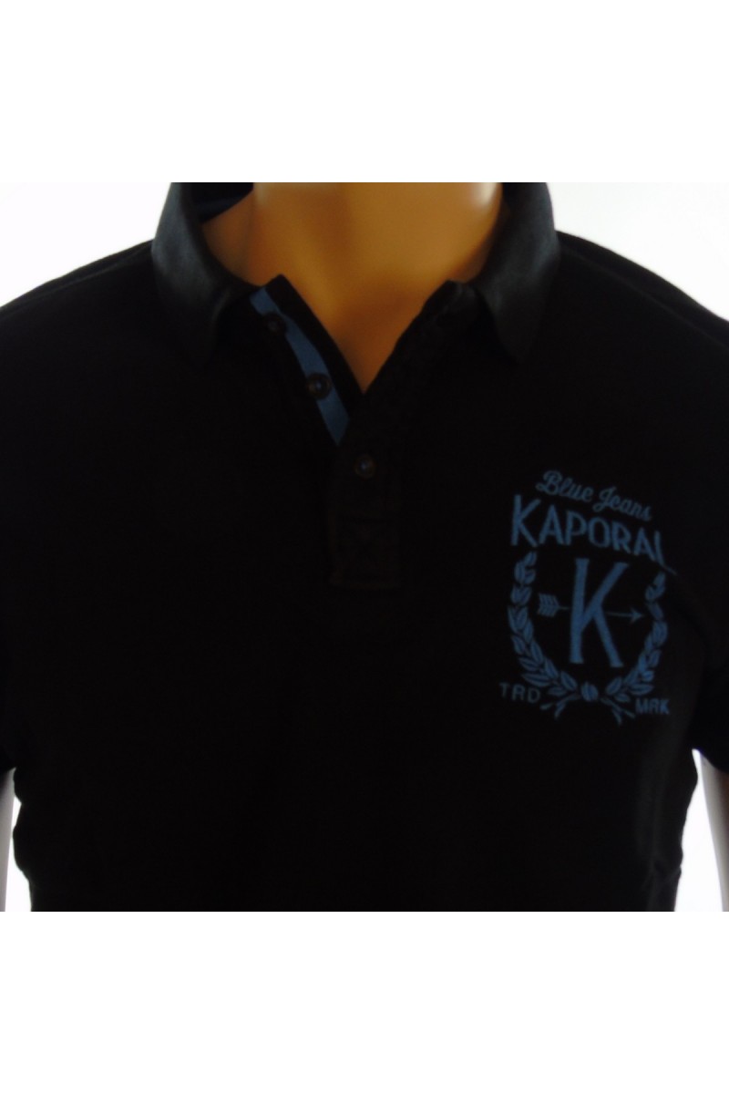 Polo Kaporal Homme manches courtes SUIT noir