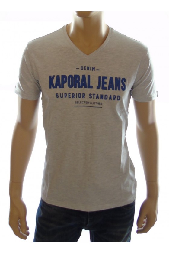 Tee shirt Kaporal Homme manches courtes POBY gris
