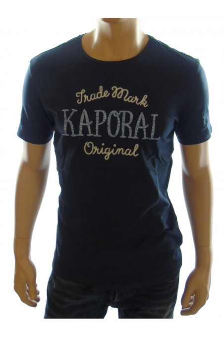 Tee shirt Kaporal Homme manches courtes POOL bleu marine