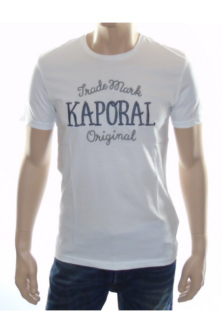 Tee shirt Kaporal Homme manches courtes POOL blanc