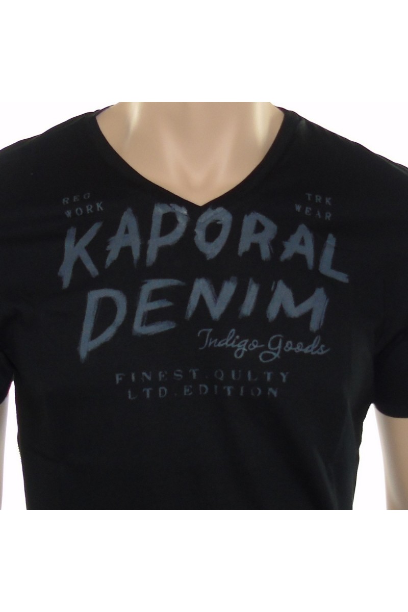 Tee shirt kaporal Homme manches courtes PROKI noir