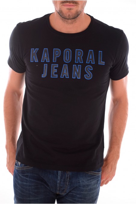 TEE SHIRT KAPORAL 5 HOMME MANCHES COURTES HOOPY NOIR