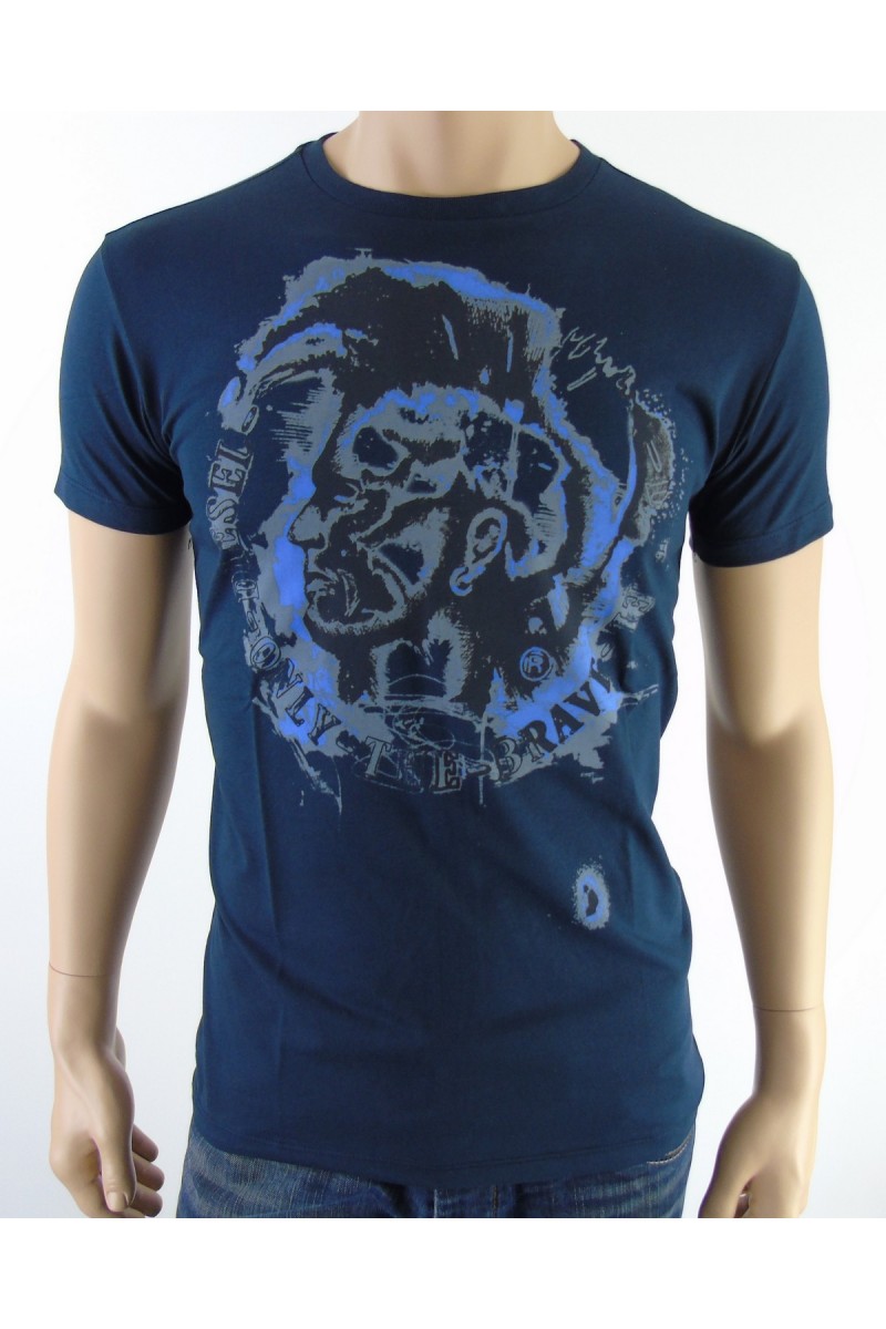 T shirt diesel manches courtes homme T-maps bleu