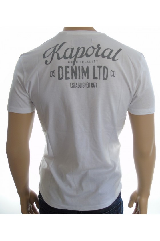 T shirt kaporal homme manches courtes LORDI blanc