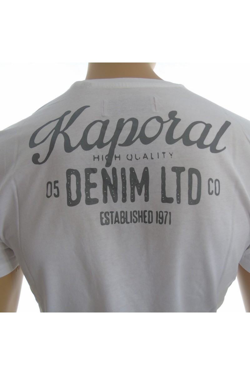 T shirt kaporal homme manches courtes LORDI blanc